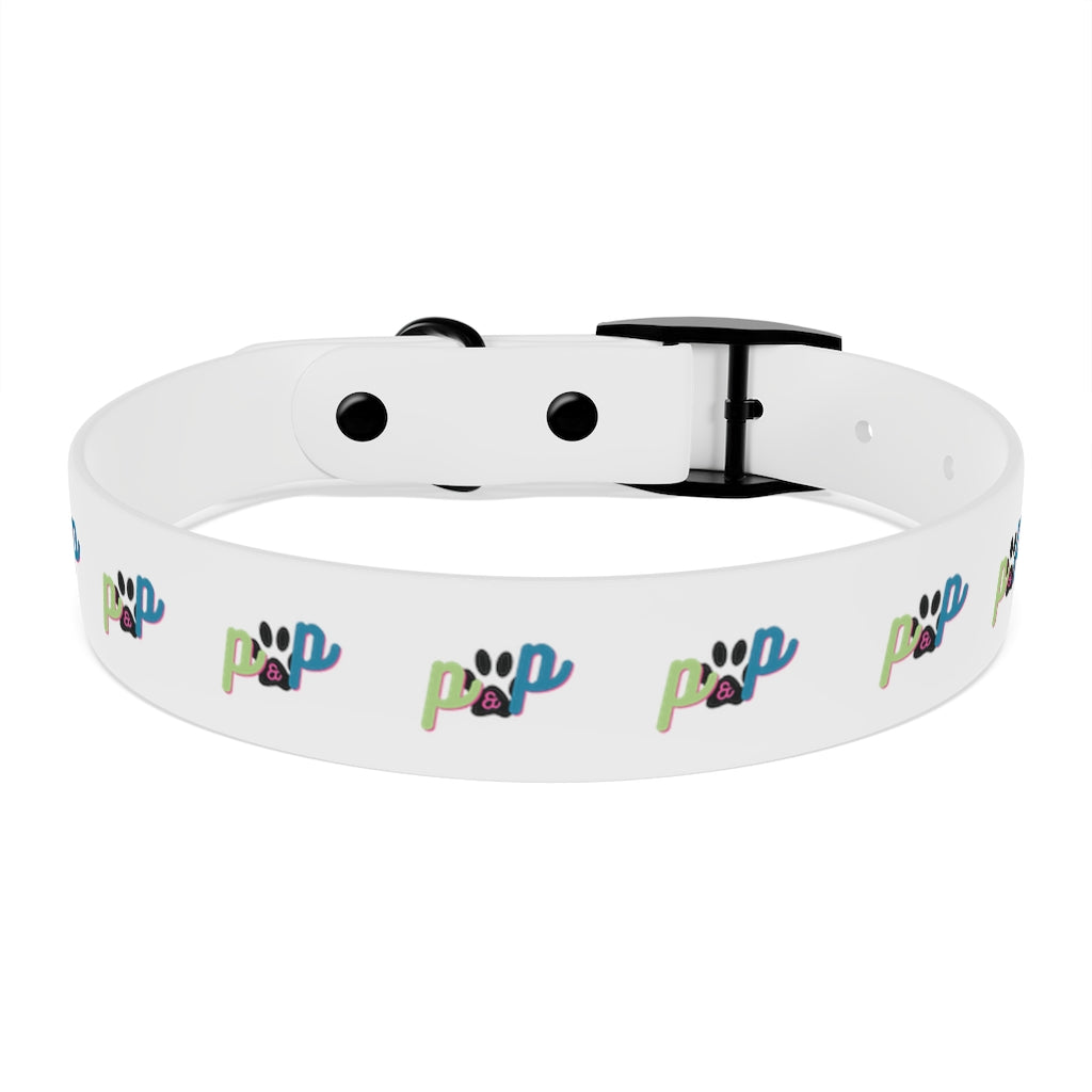 P&P Dog Collar - White