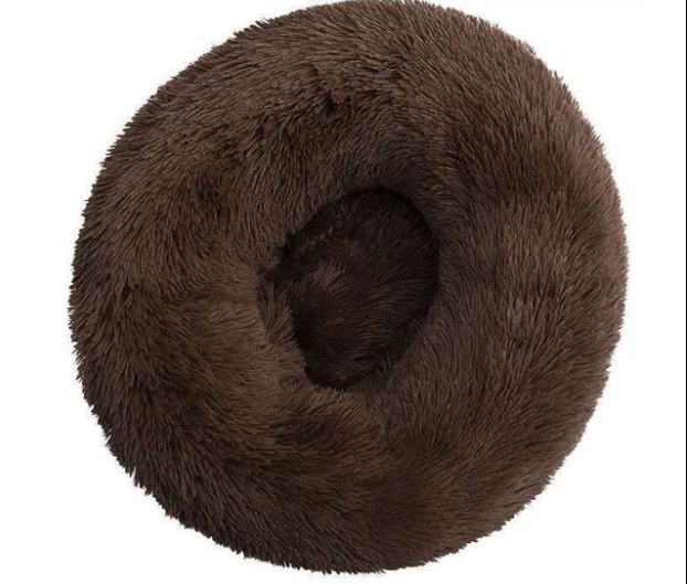 Donut-Shaped Plush Pet Bed