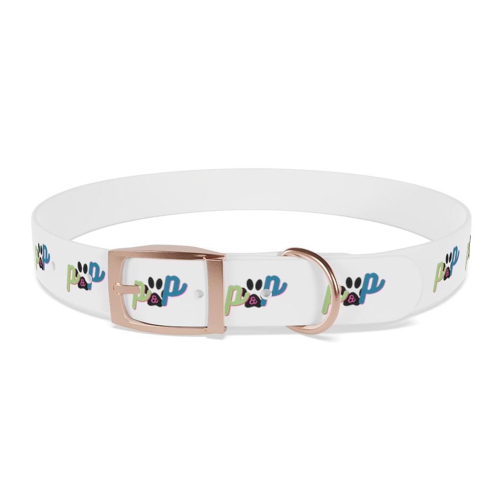 P&P Dog Collar - White