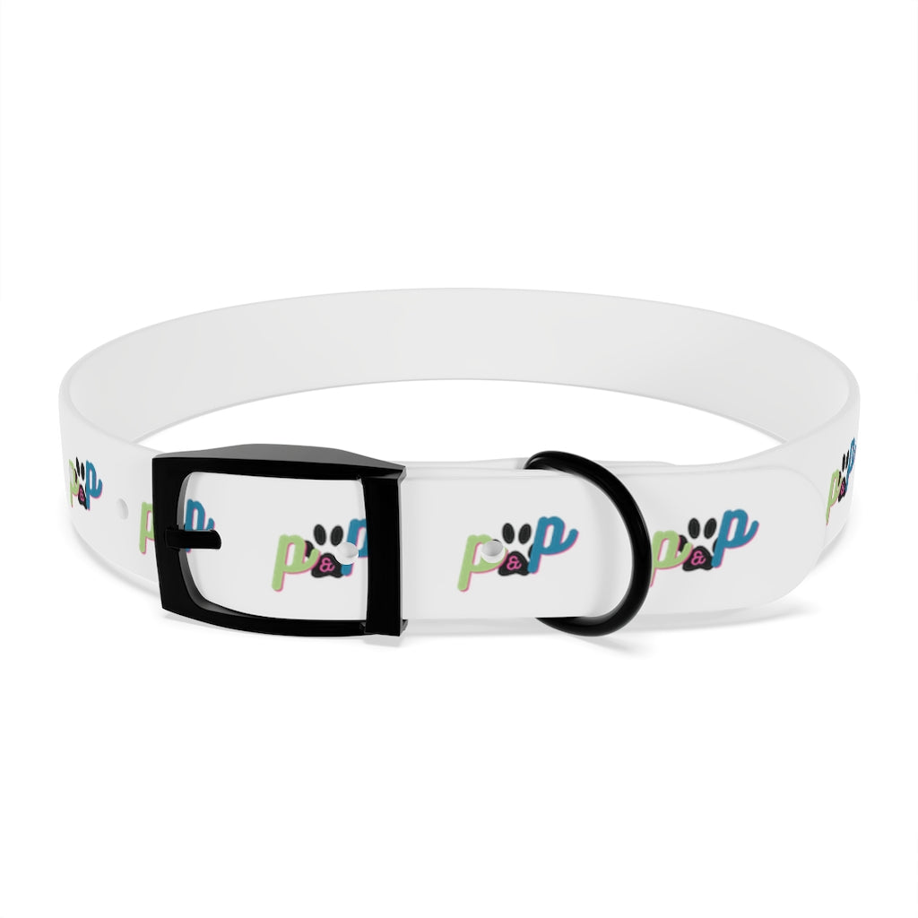 P&P Dog Collar - White