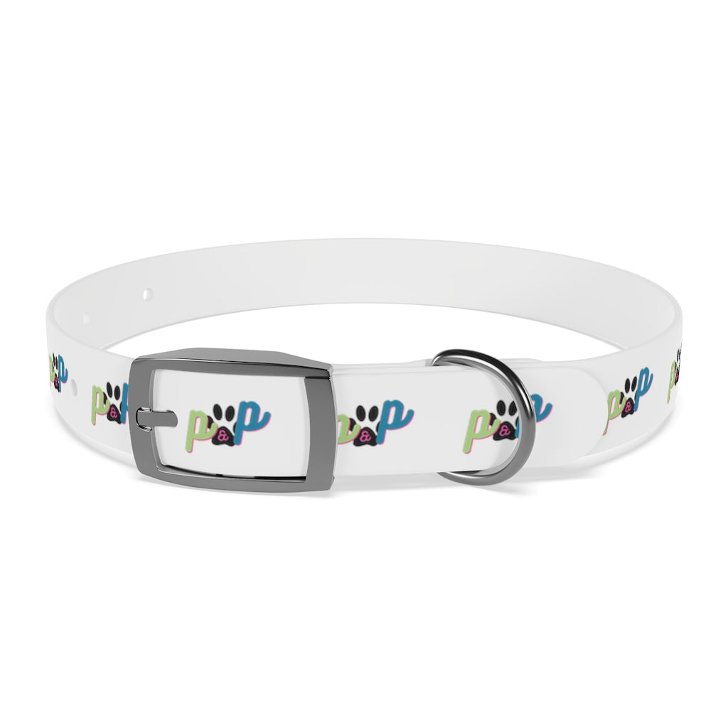 P&P Dog Collar - White