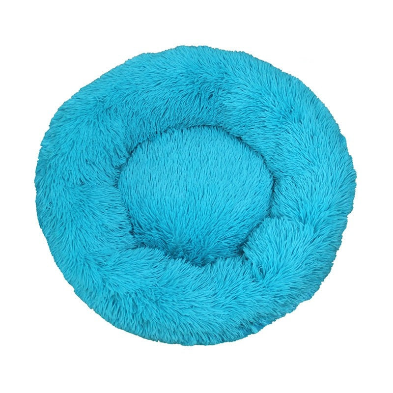 Donut-Shaped Plush Pet Bed