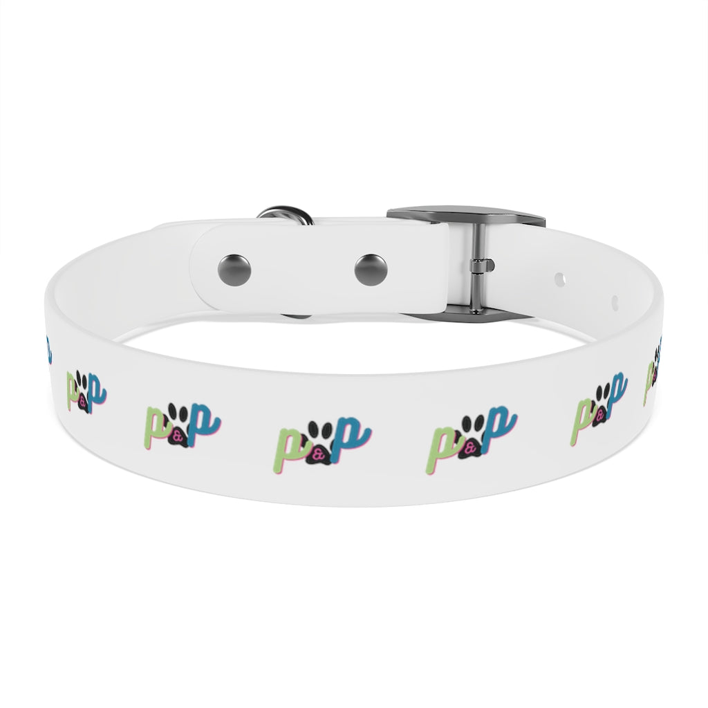 P&P Dog Collar - White