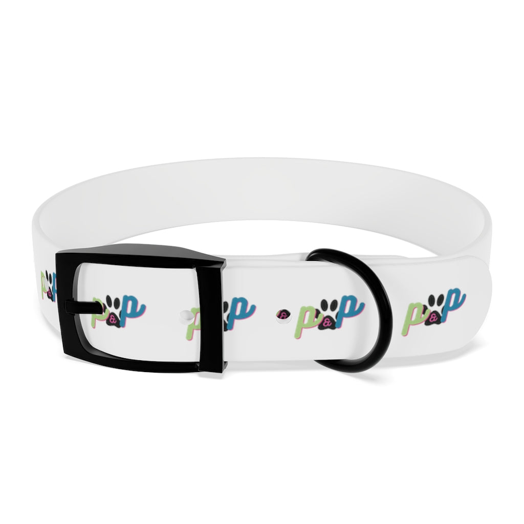 P&P Dog Collar - White