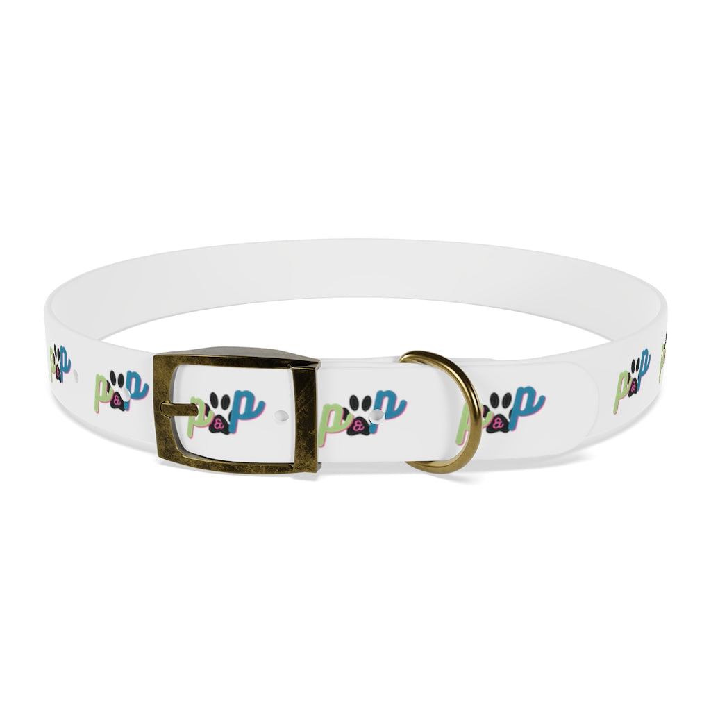 P&P Dog Collar - White