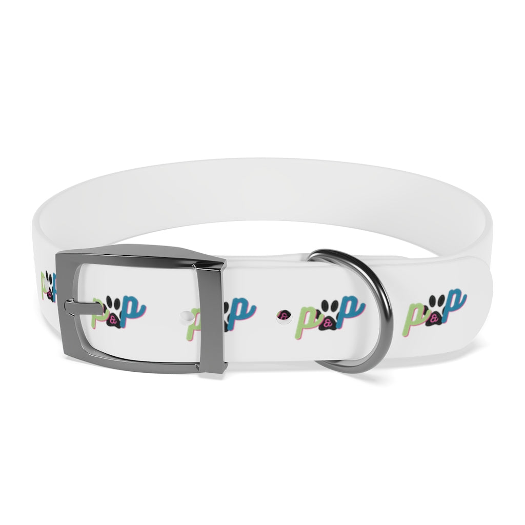 P&P Dog Collar - White