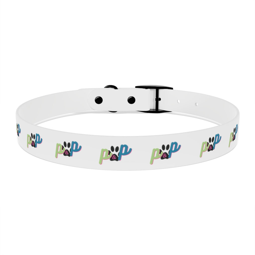 P&P Dog Collar - White